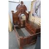 Image 1 : Cherry Empire Full Bed w/Dresser, Carved Mirror, Head/Foot Boards (Footbd damaged)