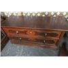 Image 2 : Cherry Empire Full Bed w/Dresser, Carved Mirror, Head/Foot Boards (Footbd damaged)