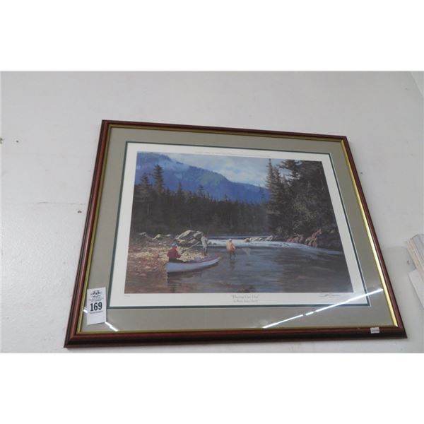 Signed & Numbered Framed Print "Playing One Out" by