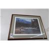 Image 1 : Signed & Numbered Framed Print "Playing One Out" by