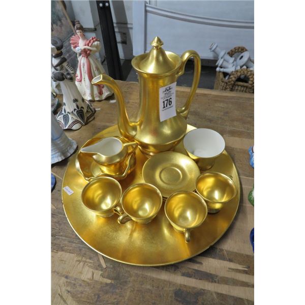 Gold Pickard Tea Set