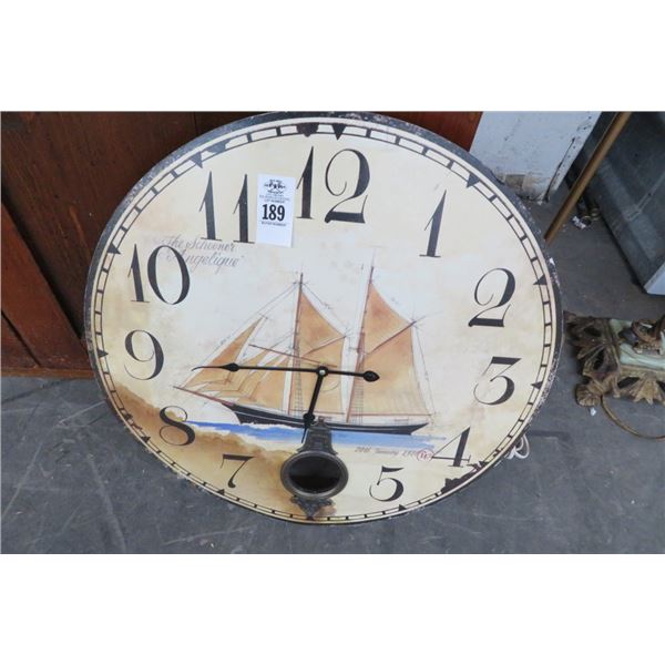 Schooner Wall Clock