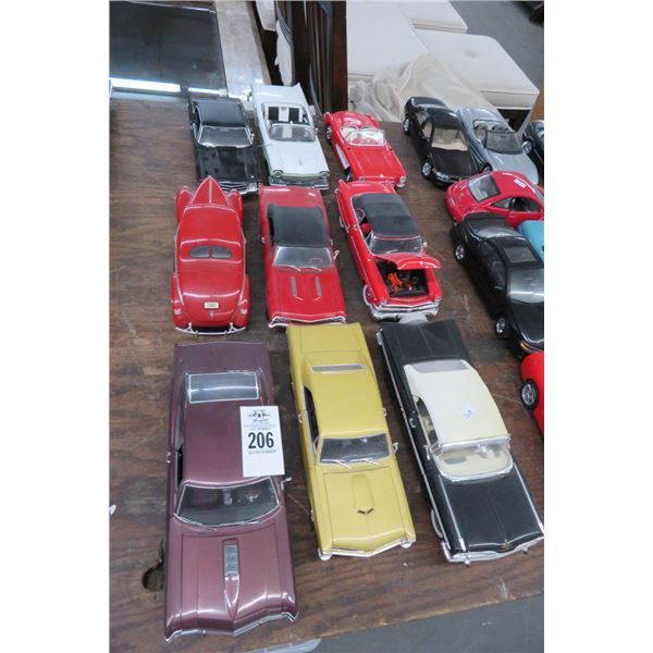 9-Collector Die Cast Sedans - 9 X $