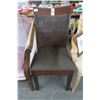 Image 1 : Rattan w/Brown Fabric Side Chair