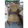 Image 1 : Brown Fabric Accent Chair