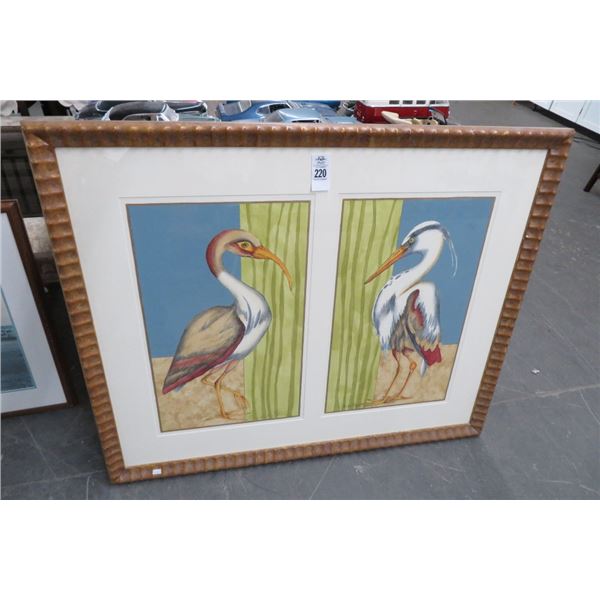 Sand Hill Crane Framed Print 42" x 35"