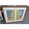 Image 1 : Sand Hill Crane Framed Print 42" x 35"