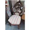 Image 1 : Carved Mahogany Floral Motif Accent Chairs (2)