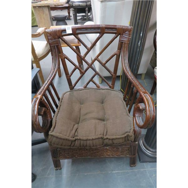 Bamboo Rattan Side Chair