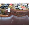 Image 2 : Carved Mahogany Leather Sofa