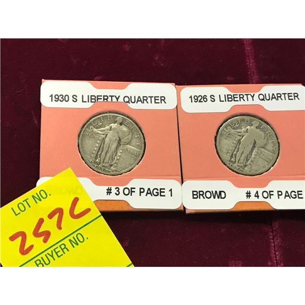 1926-S/1930-S Silver Liberty Quarter