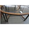 Image 2 : Mahogany Oval Glasstop Coffee Table
