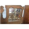 Image 2 : Tiger Oak Carved Wardrobe Cabinet