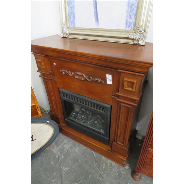 Cherry Electric Fireplace Cabinet