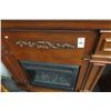 Image 2 : Cherry Electric Fireplace Cabinet