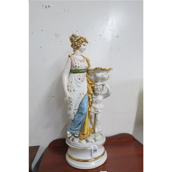 Porcelain Woman & Child Figurine