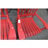 Image 2 : 2-Red Rocking Chairs - 2 X $