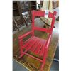 Image 1 : Toddler Size Red Rocking Chair