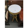 Image 1 : Marbletop Oval Pedestal Table