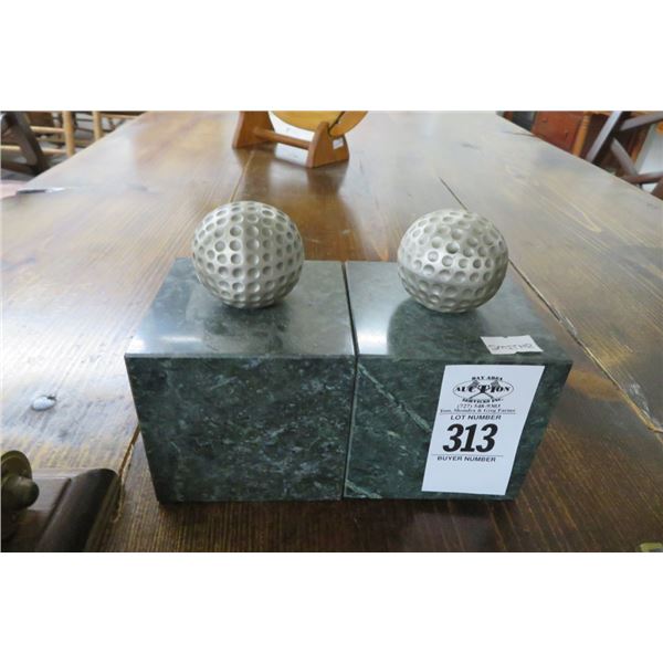 Golf Bookend Set