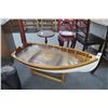 Image 1 : Handcrafted Glass Insert Dinghy Coffee Table