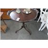 Image 1 : Carved Mahogany Round Side Table