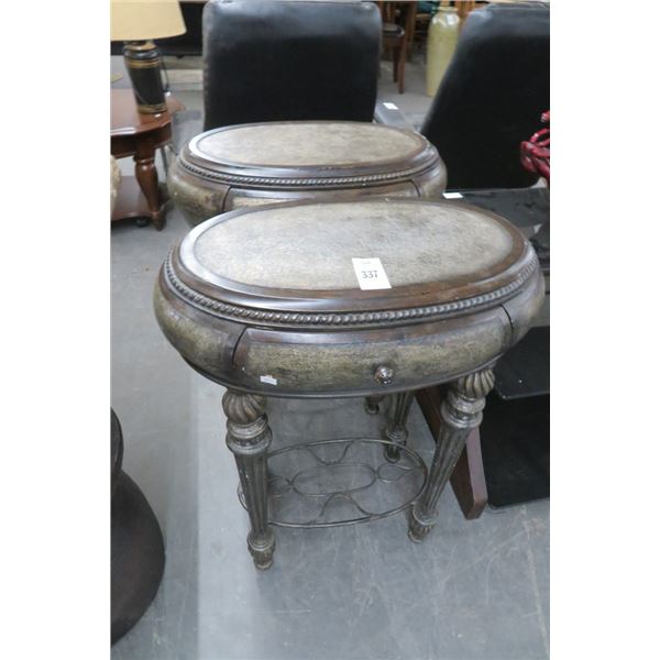 2-Designer Accent Table w/Drawer - 2 X $