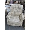 Image 1 : Tan Fabric Logo Recliner
