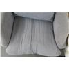 Image 2 : Grey & Tan Fabric Wingback Chair