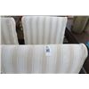 Image 2 : Off White Fabric Armchair w/Striped Slip Covers (4)