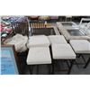 Image 1 : 6-Tan Fabric Stools - 6 X $