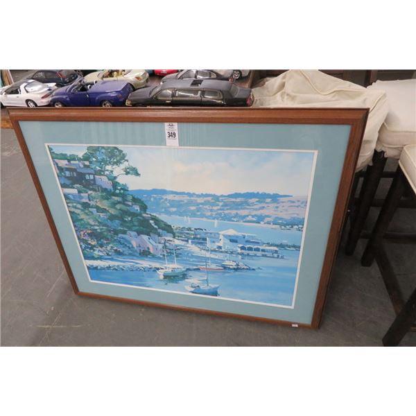 Framed Water Front Print 42" x 33"