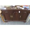 Image 1 : Mahogany/Brass Trim Console Cabinet