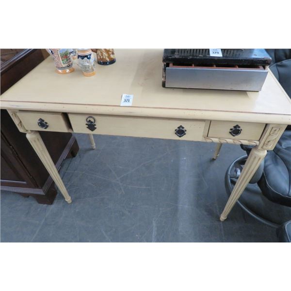 Distressed Beige Small Writing Desk