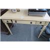 Image 1 : Distressed Beige Small Writing Desk