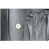 Image 2 : Black Leather "Stainless" Style Chair w/Ottoman