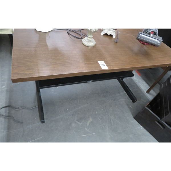 Mica/Black Small Desk