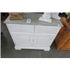 Image 1 : 2 Over 2 Distressed White Cabinet