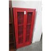 Image 1 : Red Screen Door Pantry Cabinet/Pie Case