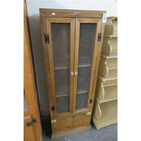 Pine Screen Door Pantry/Pie Case