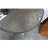 Image 2 : Round Mixed Metal Top Distressed Side Table
