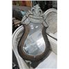 Image 1 : Ornate Etched Trim Mirror (Damaged)