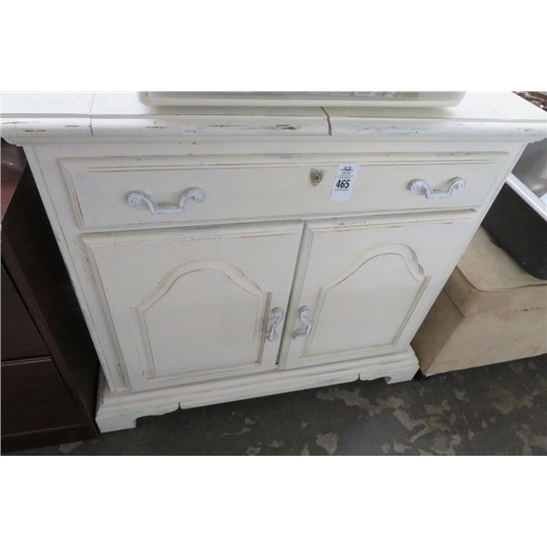 White Distressed Buffet