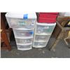 Image 1 : Plastic Bin Drawers w/Contents