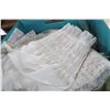 Image 2 : Aqua Blue Fabric Storage Bin w/Lace Fabric Contents