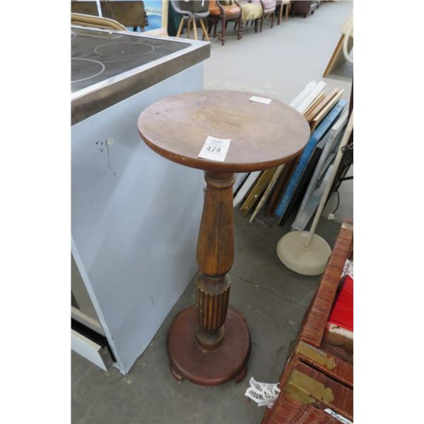 Tall Wooden Pedestal