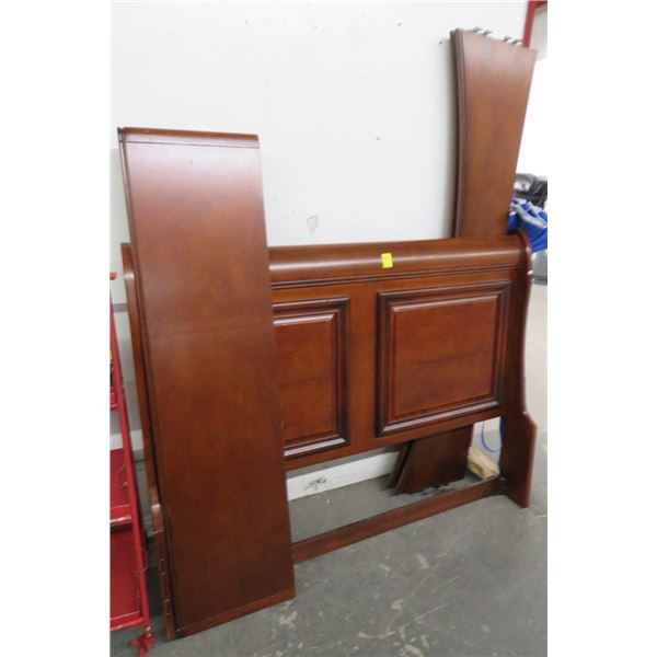 Queen Mahogany Sleigh Bed