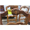 Image 2 : Fruitwood Dining Chairs 4 X $