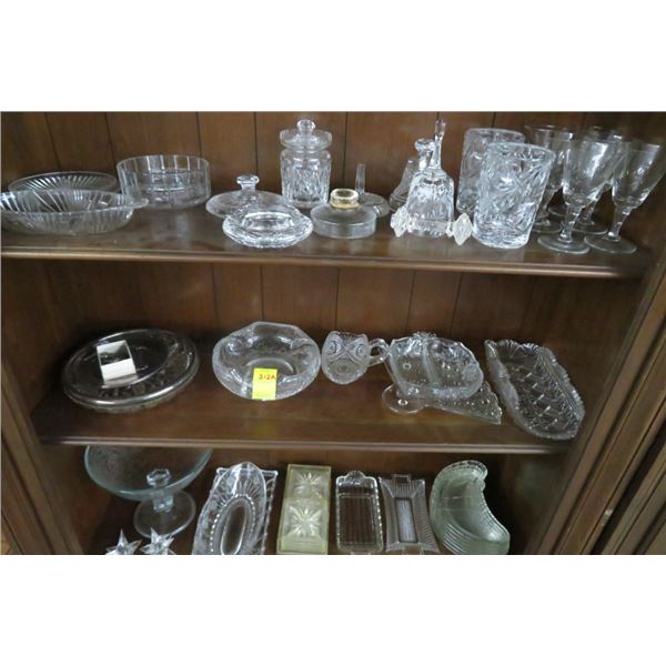 Large Lot of Asst'd Crystal Dishes - No Shipping