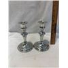 Image 1 : Birks pewter candlestick holders